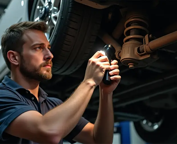 inspecting Cadillac Escalade’s suspension GM Recall 600000 Vehicles